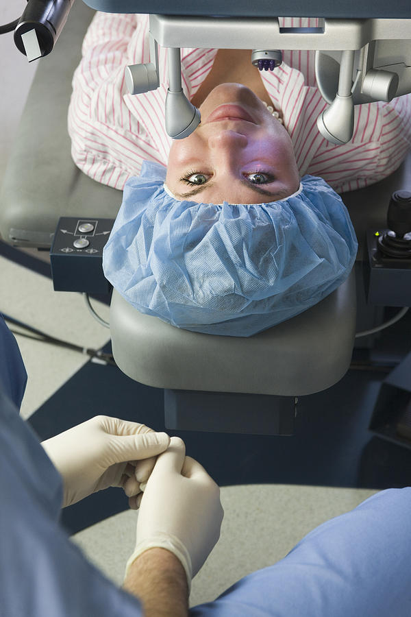 Patient undergoing LASIK surgery #7 Photograph by Huntstock