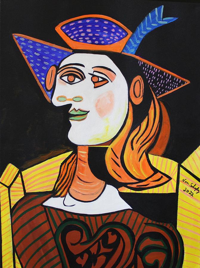 Picasso By Nora #7 Painting by Nora Shepley