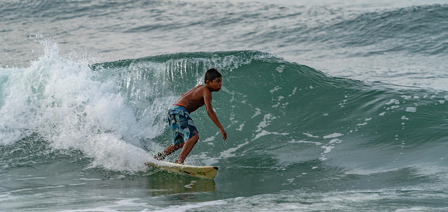 Playa Bruja Surfing #7 Photograph by Tommy Farnsworth