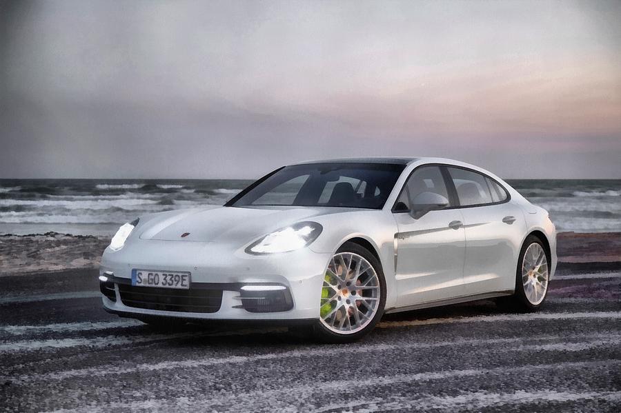 Porsche Panamera Digital Art by Facino Chelton