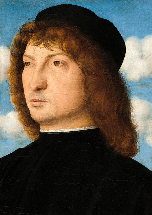 Portrait of a Venetian Gentleman Painting by Giovanni Bellini - Fine ...