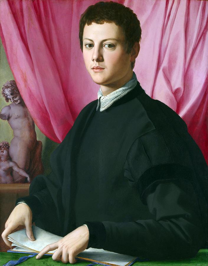 Bronzino Painting -  Portrait of a Young Man #7 by Bronzino
