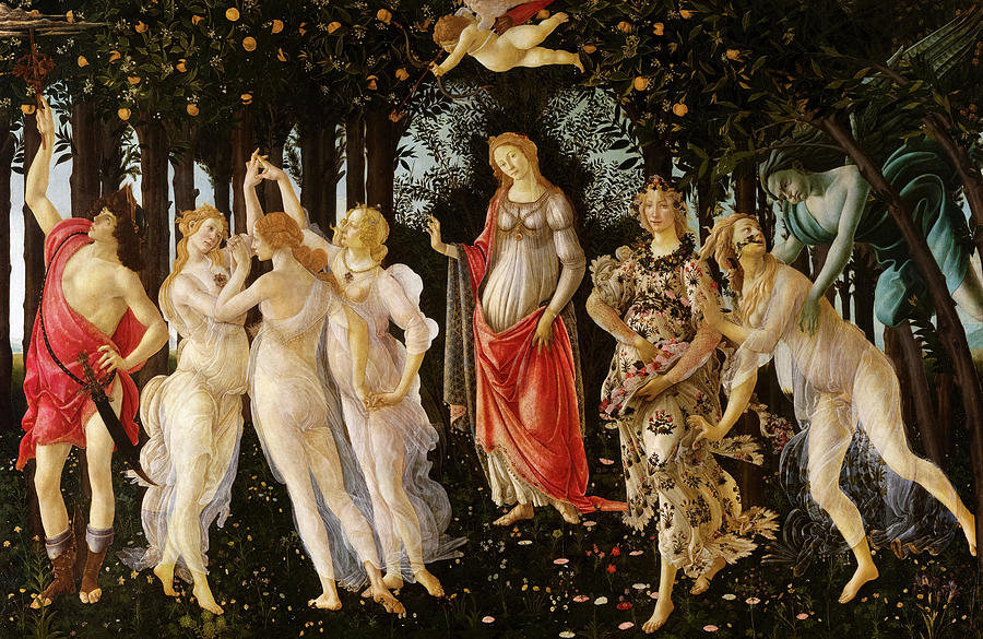 Sandro Botticelli Painting - Primavera by Sandro Botticelli