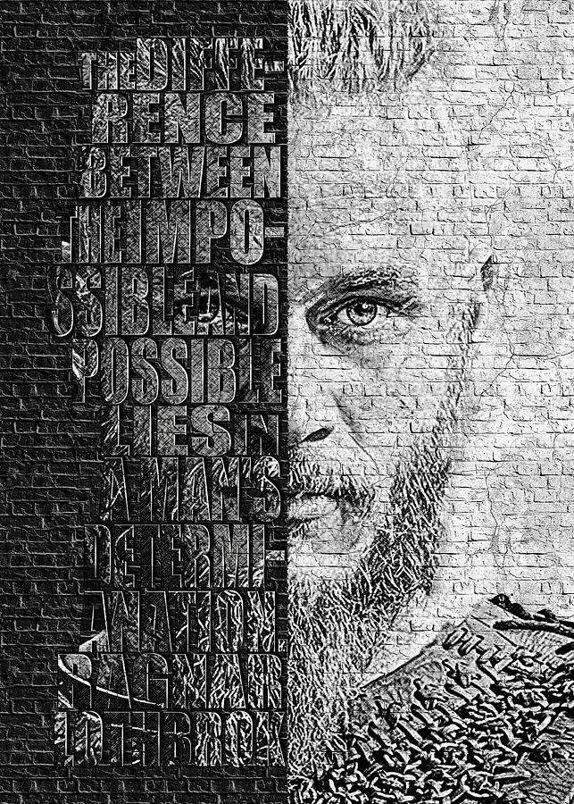 Ragnar Lothbrok Vikings Kids T-Shirt by Zdenek Moravek - Fine Art America