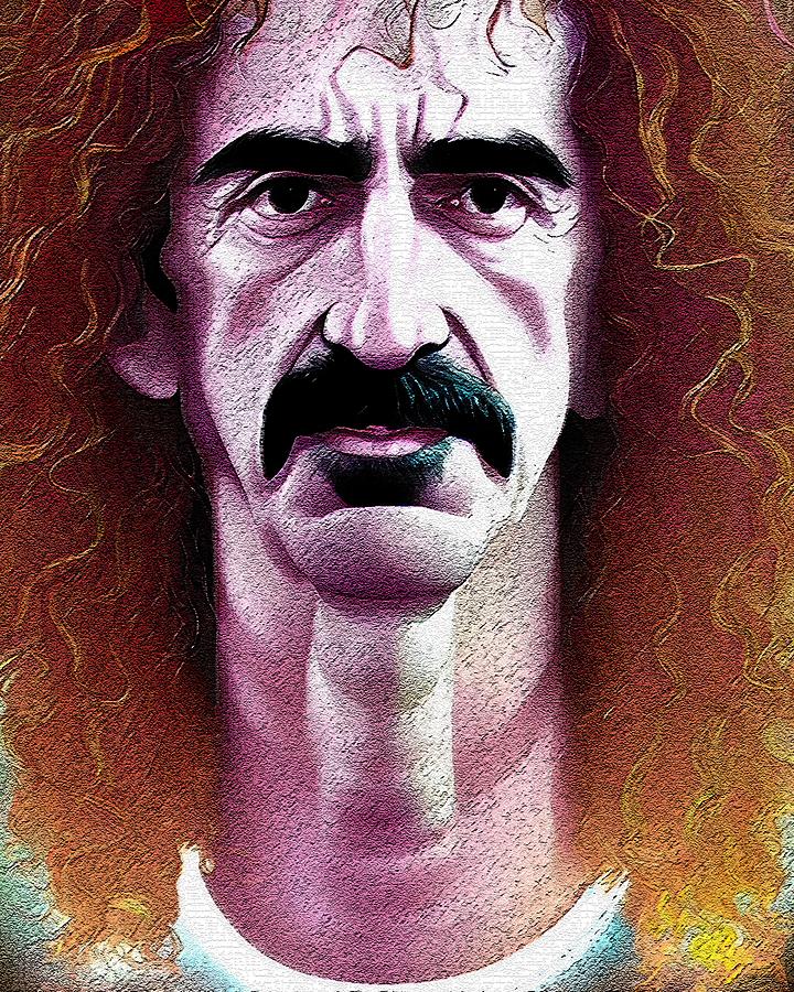 Realistic Portrait Of Frank Zappa Digital Art by Edgar Dorice - Fine ...