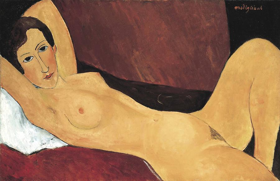 Amedeo Modigliani Painting - Reclining Nude  #7 by Amedeo Modigliani