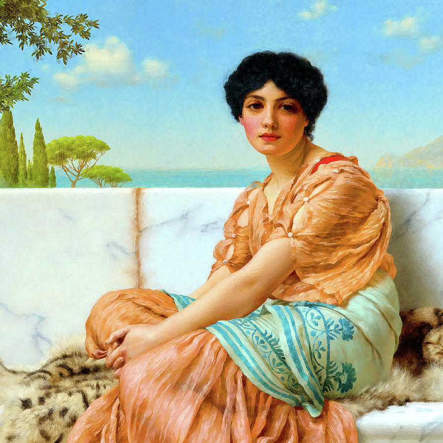 Reverie Painting by John William Godward - Fine Art America