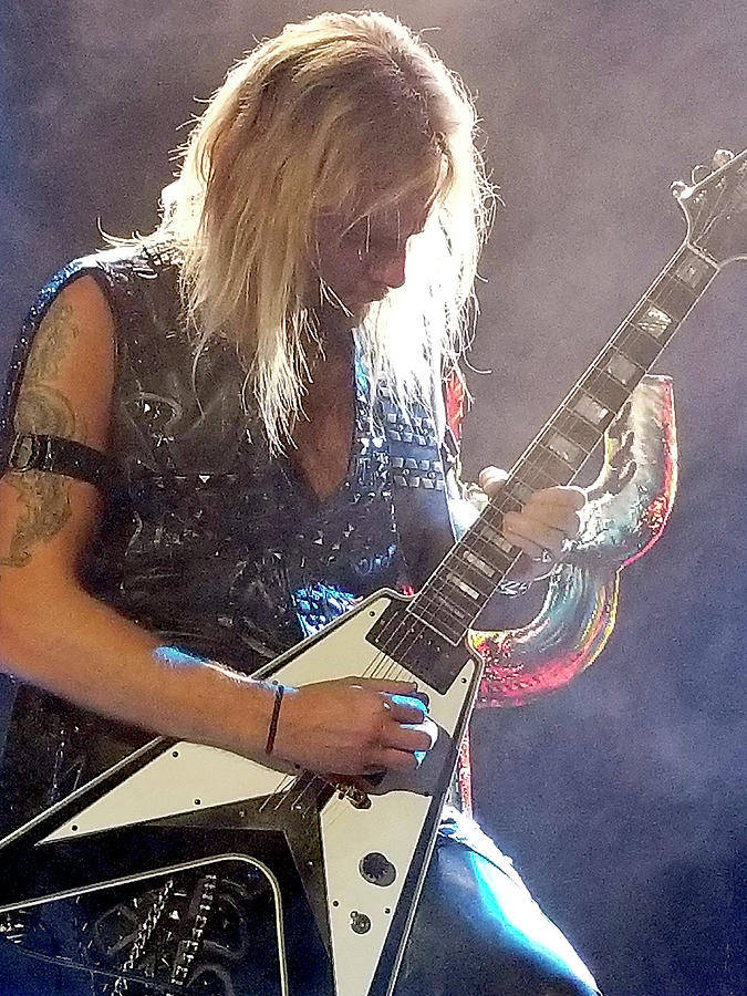 Richie Faulkner Judas Priest 2018 Photograph By Bill Owen - Fine Art ...