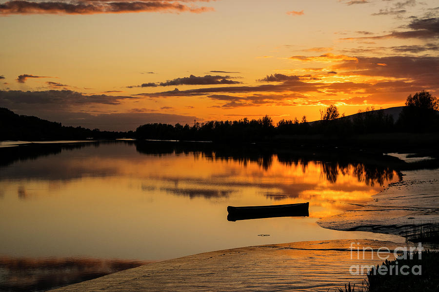 River Suir sunset #7 Photograph by Joe Cashin
