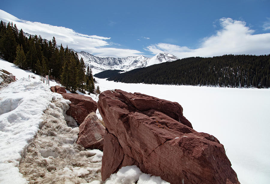 Rocky Mountains with snow in Colorado #7 Photograph by Eldon McGraw