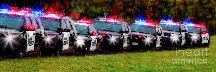 7 Seaside Police Line UP Photograph by Blake Richards