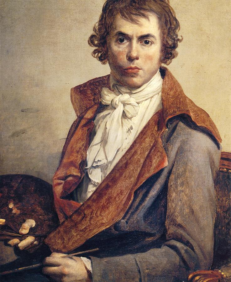 Self-portrait  #4 Painting by Jacques-Louis David