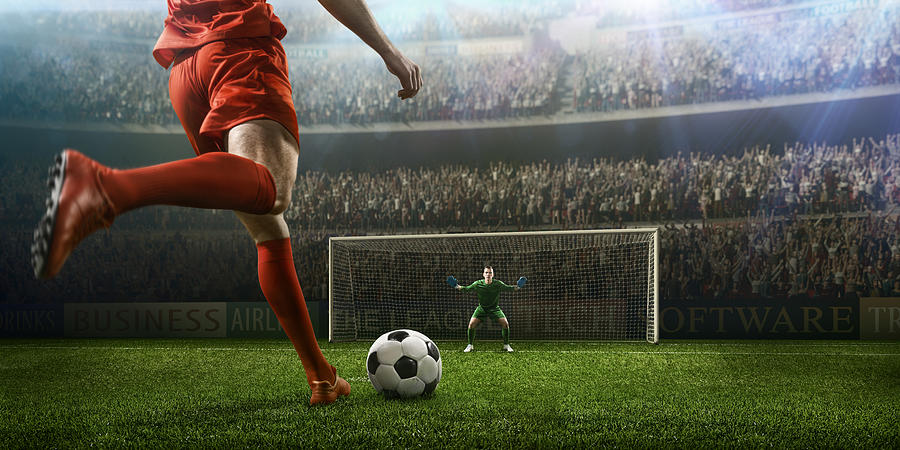 Soccer game moment with goalkeeper Photograph by Dmytro Aksonov