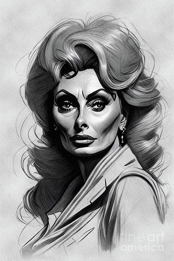 Sophia Loren, Movie Legend Painting by John Springfield - Pixels