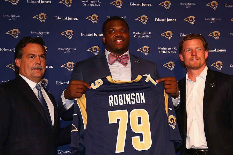 St. Louis Rams 2014 Draft Class News Conference #7 Photograph by Dilip Vishwanat