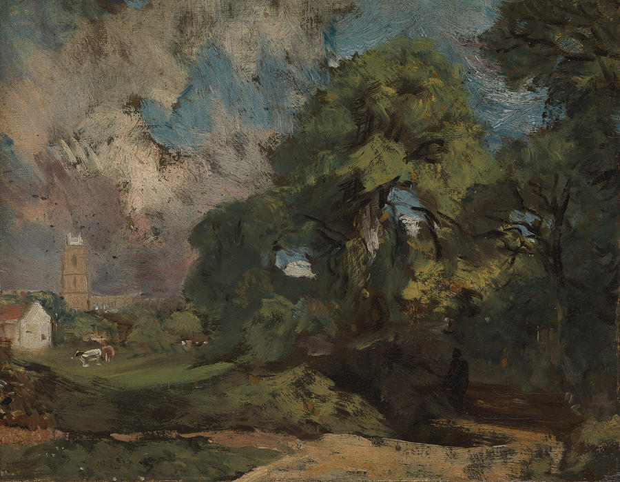 John Constable Painting - Stoke by Nayland  #7 by John Constable