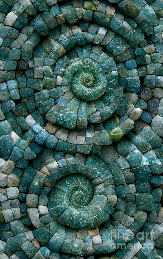 Stone Digital Art - Stone spirals #7 by Sabantha