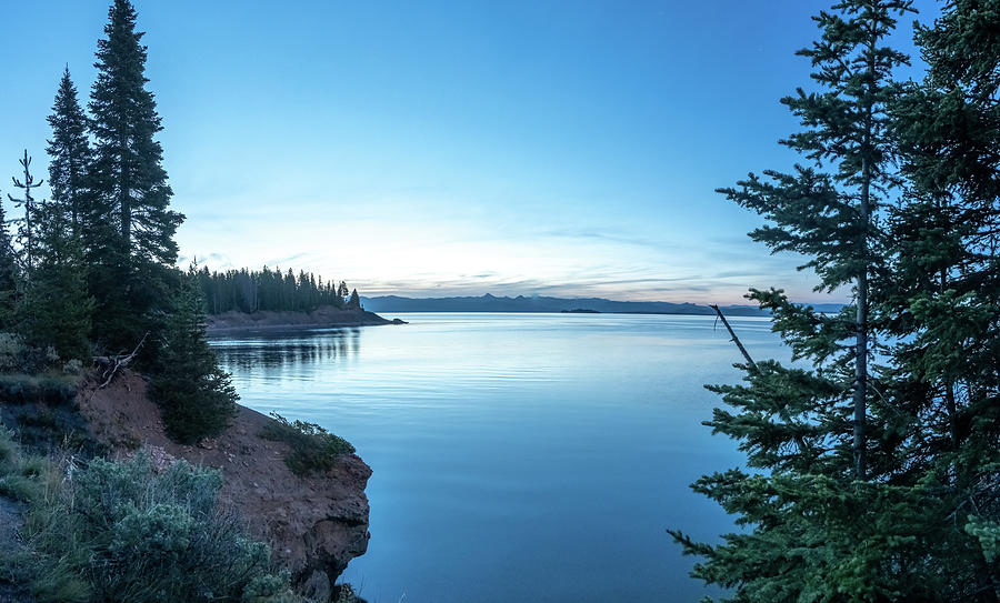Sunrise over yellowstone lake in yellowstone national park #7 Photograph by Alex Grichenko