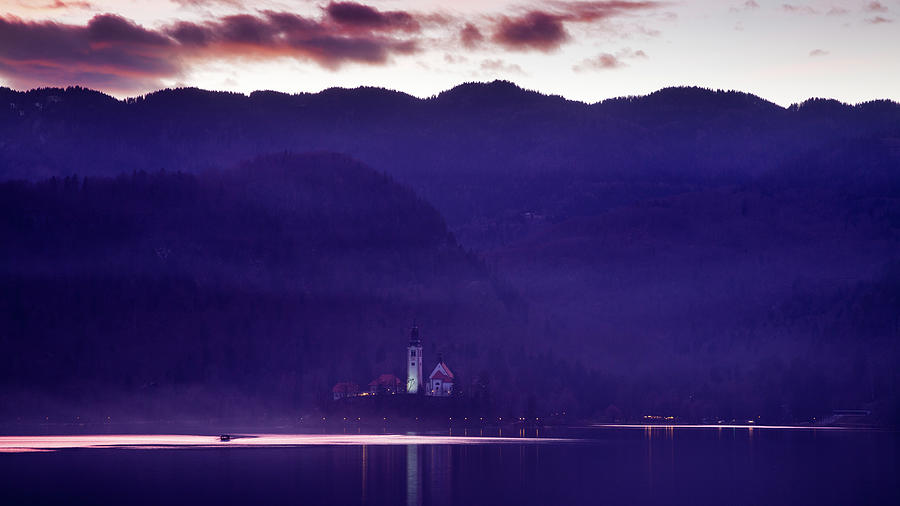 Sunset over Lake Bled #7 Photograph by Ian Middleton