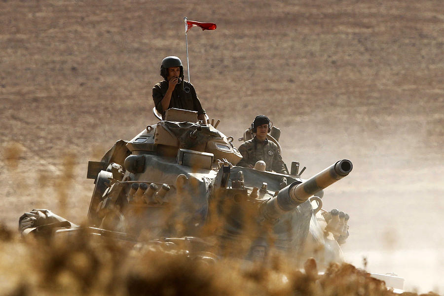 Syrian Kurds Battle IS To Retain Control Of Kobani Photograph by Gokhan Sahin Syrian Kurds Battle IS To Retain Control Of Kobani Photograph by Gokhan Sahin