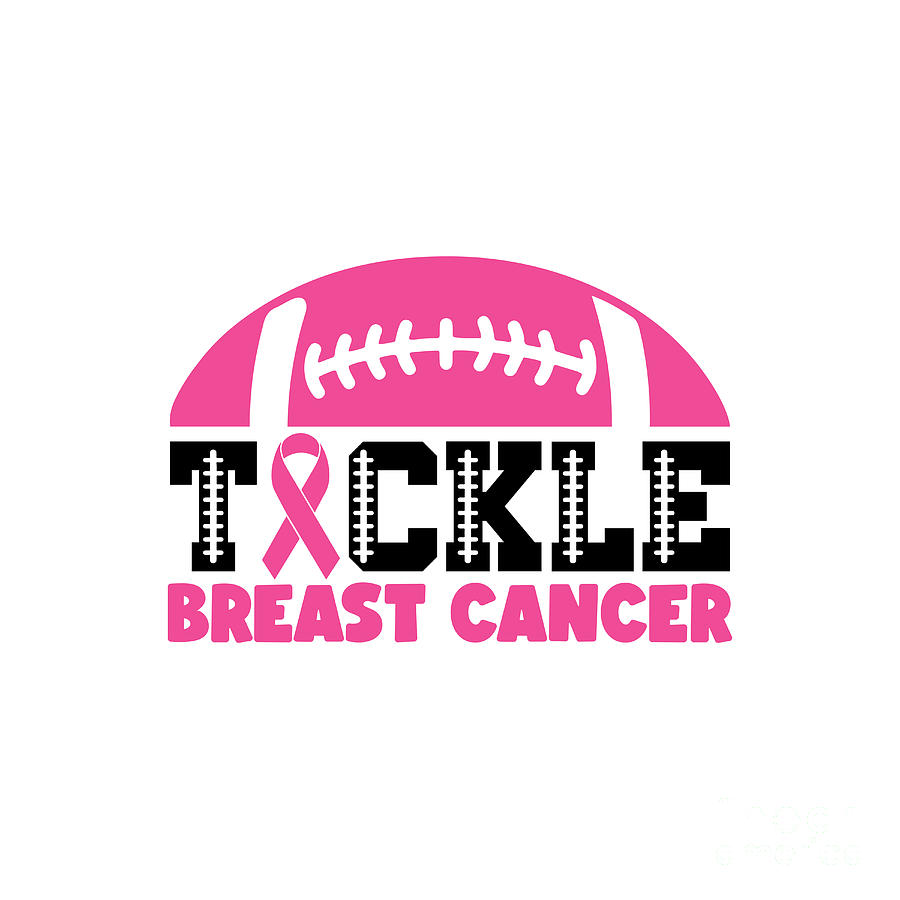 Tackle Breast Cancer Football Sport Awareness Support Pink Ribbon Photograph By Pipa Fine Art 8465