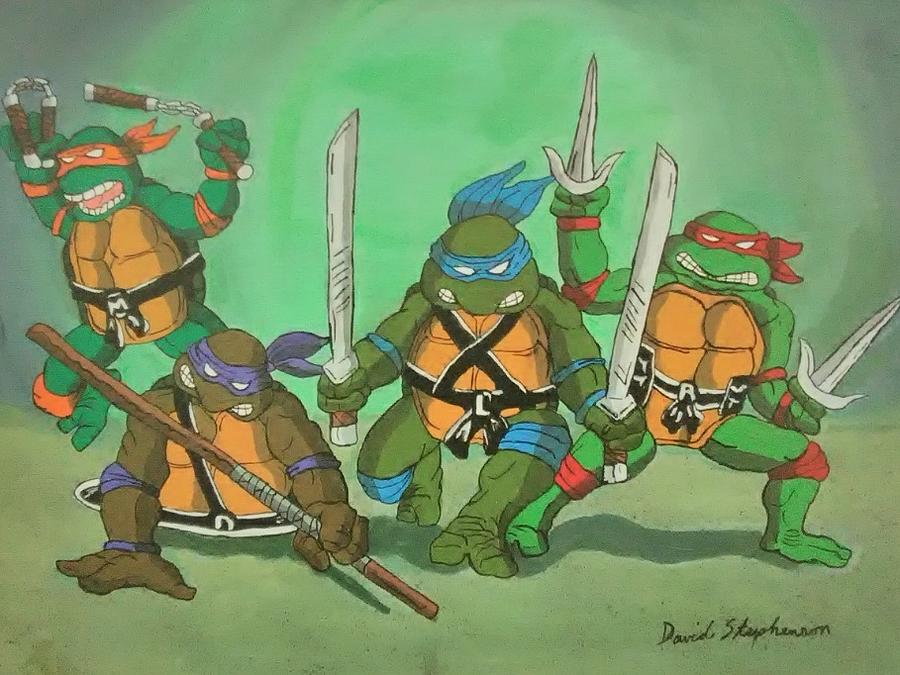 Teenage Mutant Ninja Turtles #7 Kids T-Shirt by David Stephenson - Fine Art  America