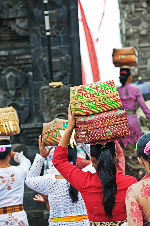 Temple offerings, Ubud, Bali #7 Photograph by John W Banagan