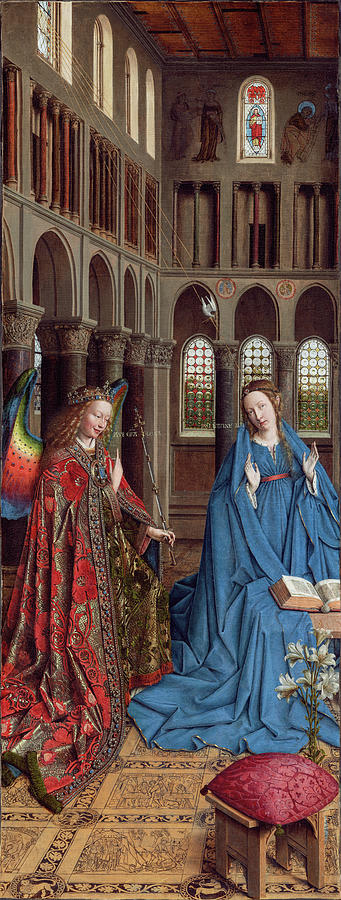 The Annunciation #7 Painting by Jan van Eyck - Fine Art America