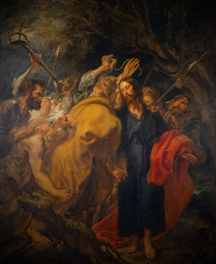 Anthony Painting - The Betrayal of Christ #2 by Anthony van Dyck