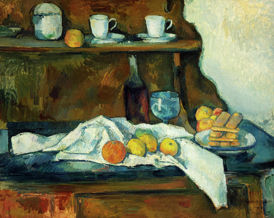 Paul Cezanne Painting - The Buffet #7 by Paul Cezanne