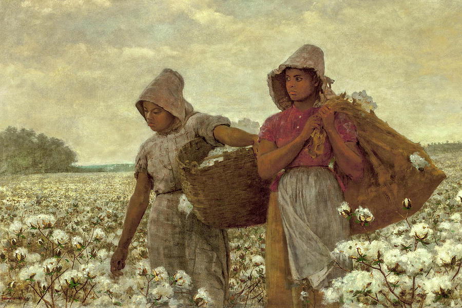 American Artists Painting - The Cotton Pickers #7 by Winslow Homer