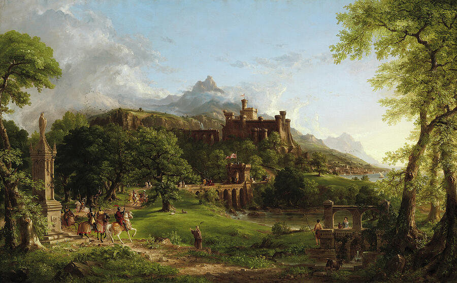 The Departure, from 1837 Painting by Thomas Cole
