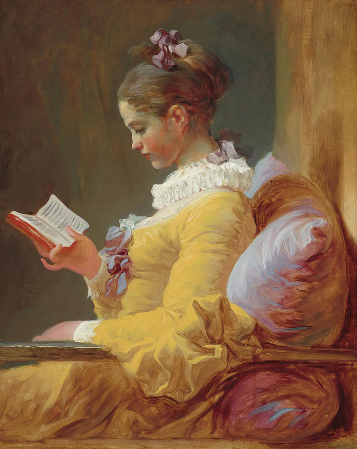 Nature Painting - The Love Letter by Jean-Honore Fragonard  by Mango Art
