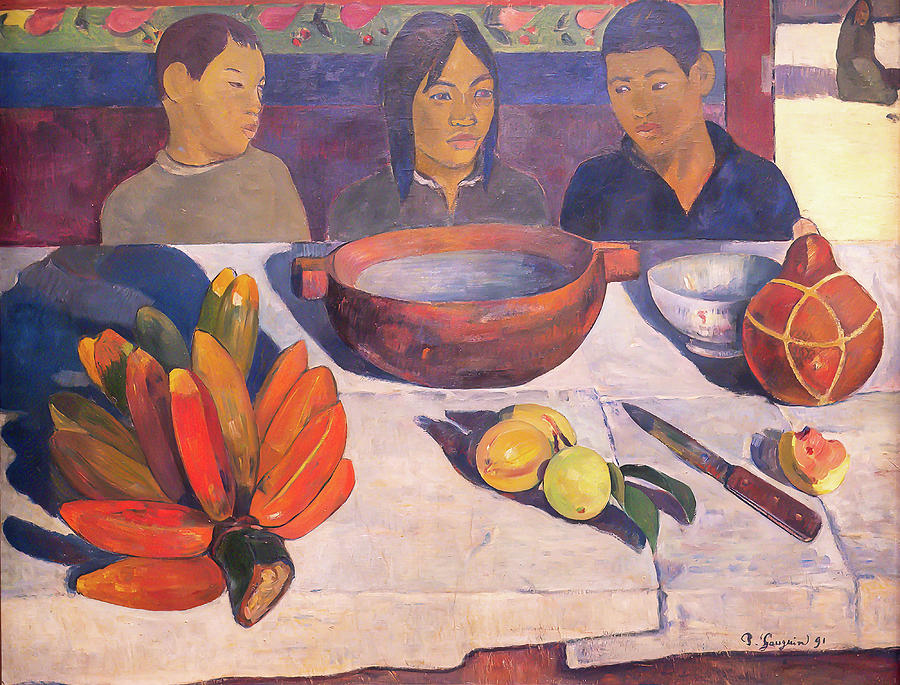 Paul Gauguin Painting - The Meal #7 by Paul Gauguin