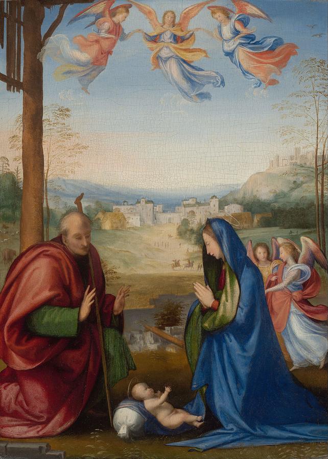 Nativity Painting - The Nativity #2 by Fra Bartolomeo