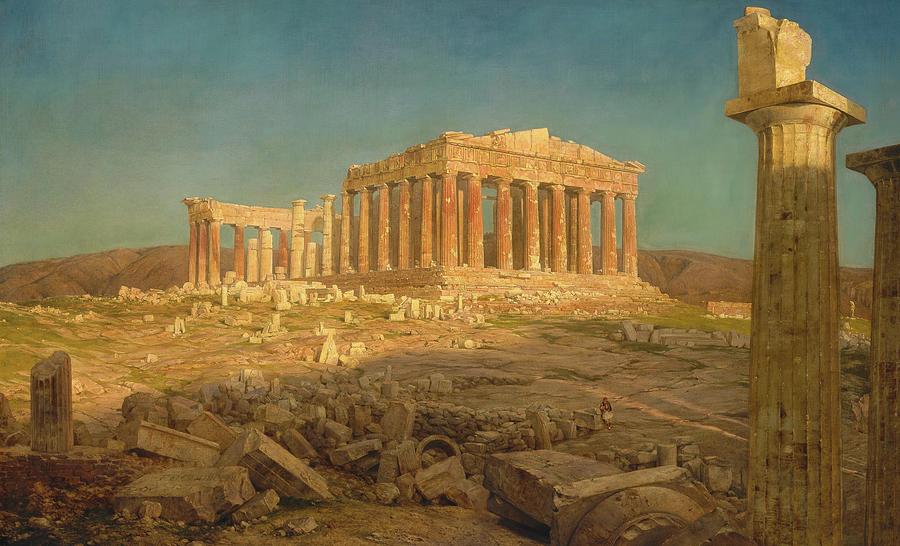 The Parthenon #7 Painting by Frederic Edwin Church