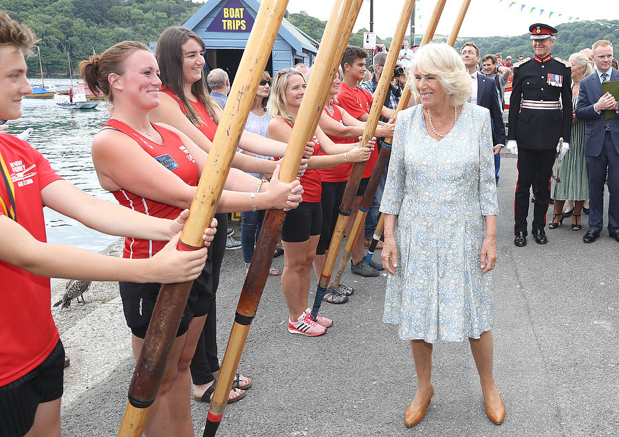 The Prince Of Wales & Duchess Of Cornwall Visit Cornwall & Devon - Day 1 #7 Photograph by Chris Jackson
