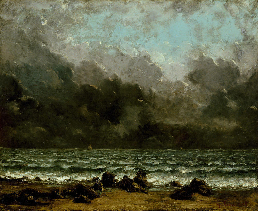 Gustave Courbet  Painting - The Sea  #7 by Gustave Courbet