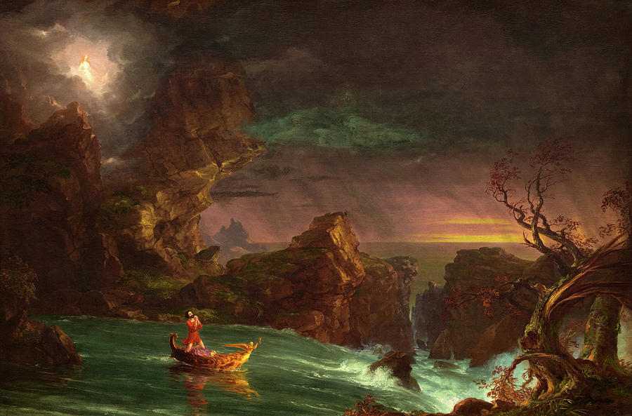Thomas Cole Painting - The Voyage of Life, Manhood #7 by Thomas Cole
