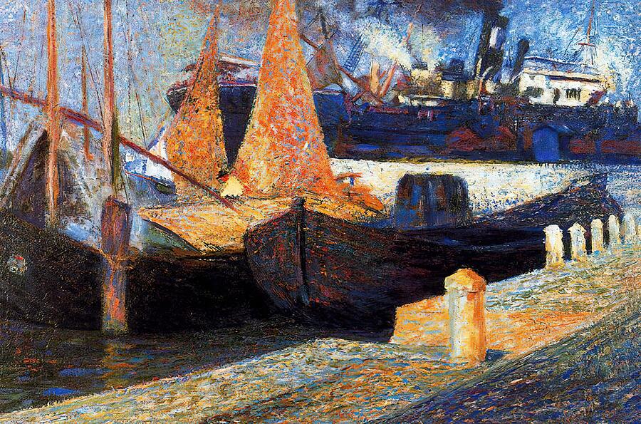 Boat Painting - Umberto Boccioni #7 by Umberto Boccioni