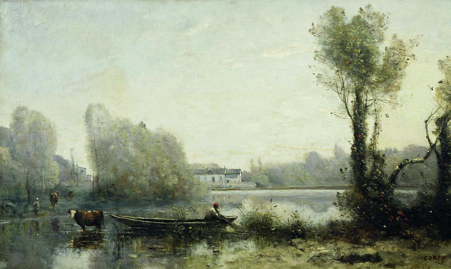 Ville-dAvray #7 Painting by Jean-Baptiste Camille Corot
