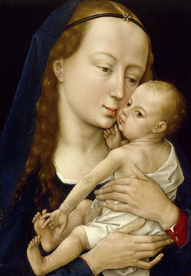 Jesus Christ Painting - Virgin And Child #7 by Mountain Dreams