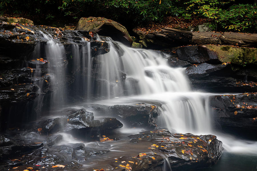 Waterfall on Deckers Creek near Masontown WV #7 Photograph by Steven Heap