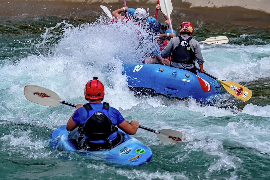 Whitewater Rafting Action Sport At Whitewater National Center In #7 Photograph by Alex Grichenko