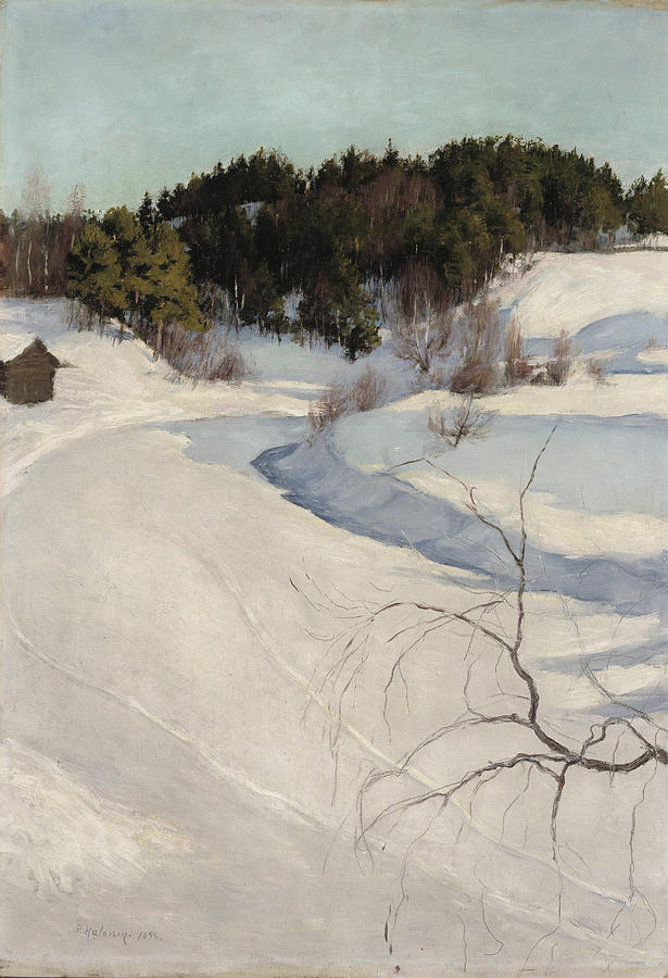 Winter Landscape #7 Painting by Pekka Halonen