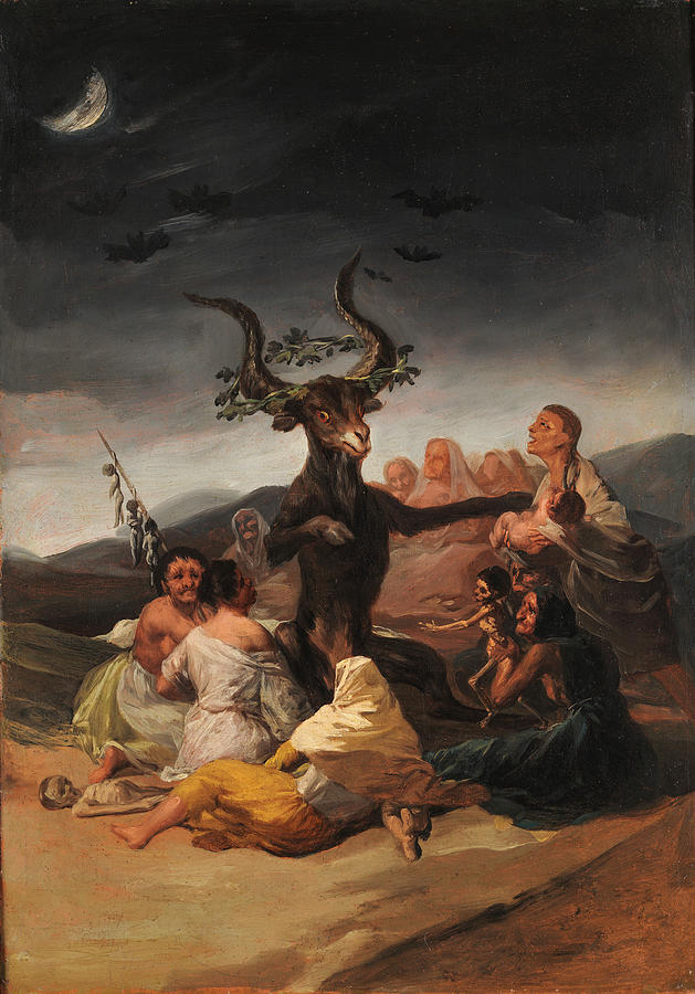 Francisco Goya Painting - Witches Sabbath  #7 by Francisco Goya