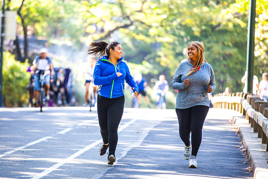 Women jogging in Central Park New York #7 Photograph by LeoPatrizi