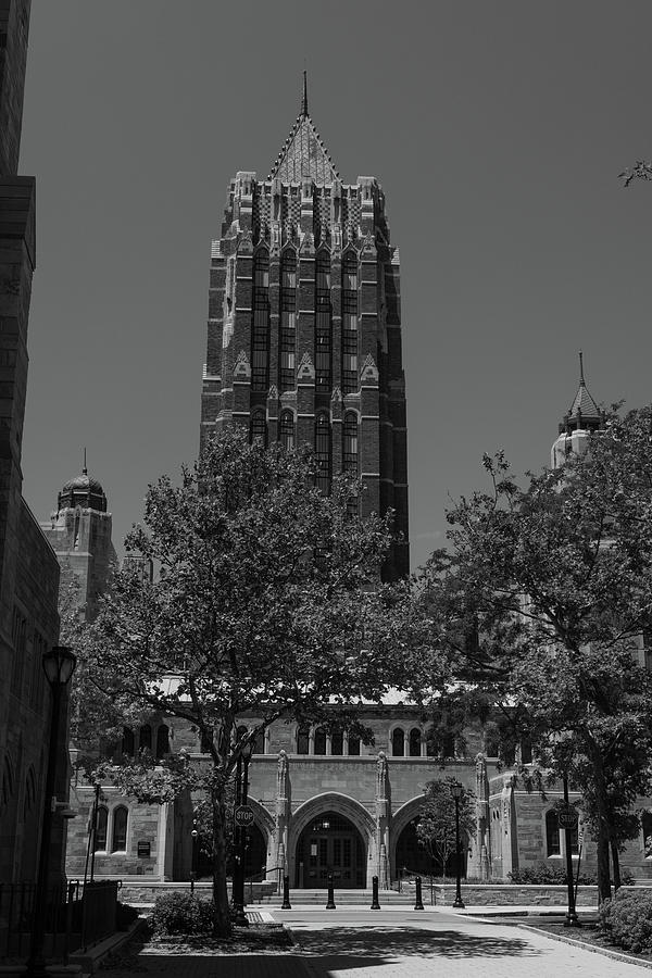 Yale University building in black and white #7 Photograph by Eldon McGraw