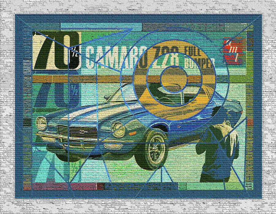 70 Chevy / AMT Camaro Digital Art by David Squibb