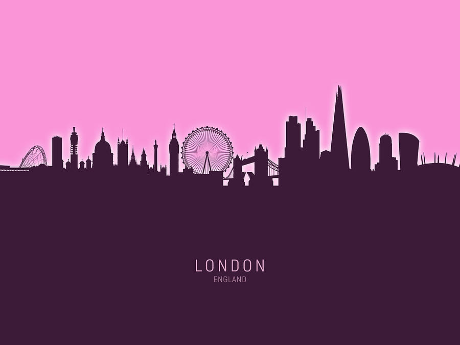 London England Skyline #70 Digital Art by Michael Tompsett